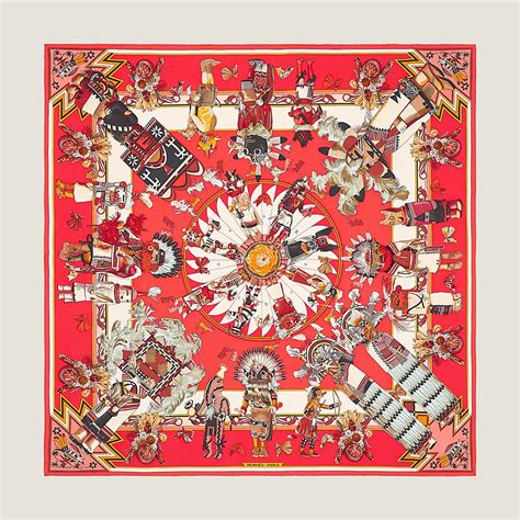 hermes kachina scarf|kachinas silk scarf.